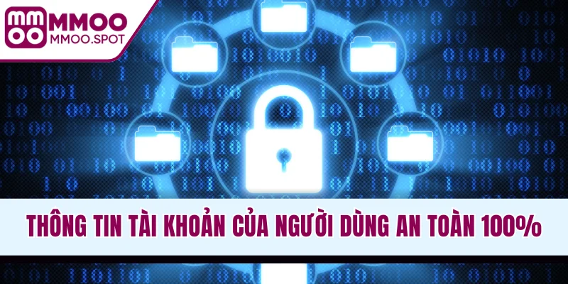Thông tin tài khoản của người dùng an toàn 100%